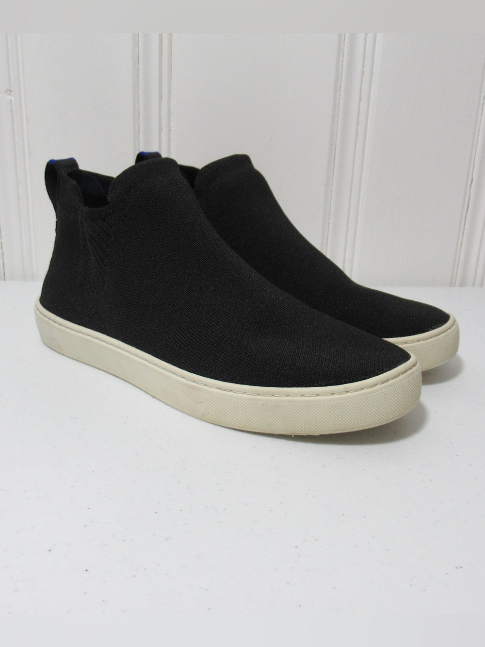 Rothy's Black The Chelsea Knit Ankle Boots Size 9